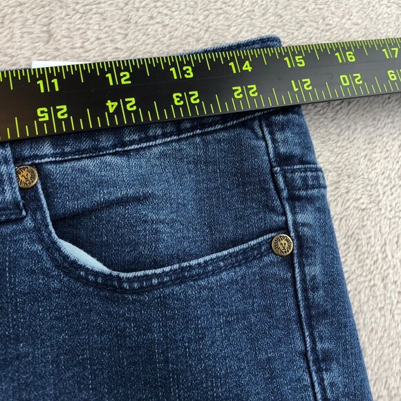 Anne Klein Womens Jeans 6 Missy Leo Skinny Ankle Blue Denim Stretch Casual - Picture 5 of 15